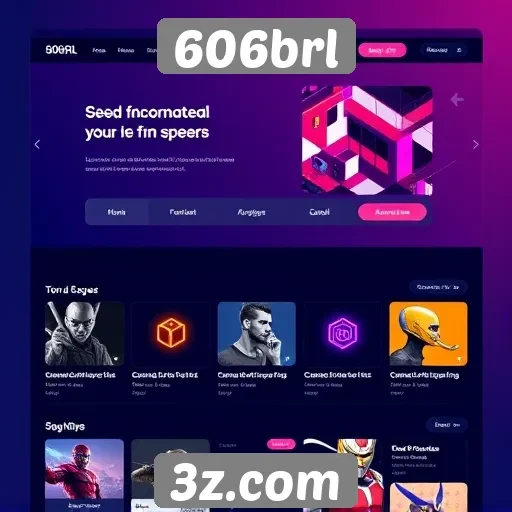 Interface e design do site 606brl em foco